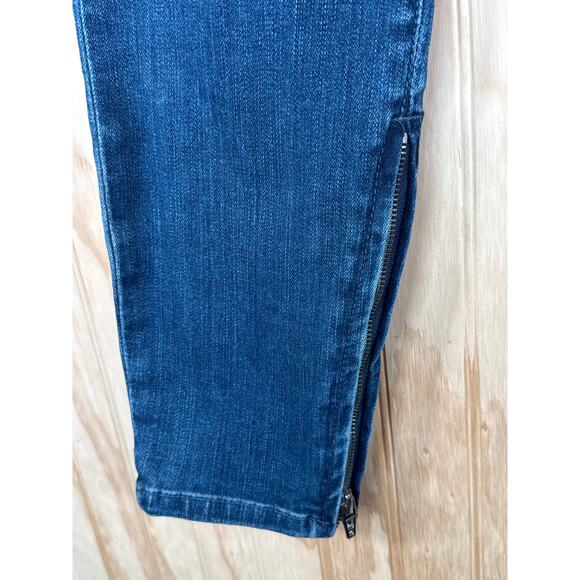 BLANKNYC Women’s Jeans Size 32 Blue Stretch Denim Mid/High Rise Cropped NWT - Picture 4 of 9